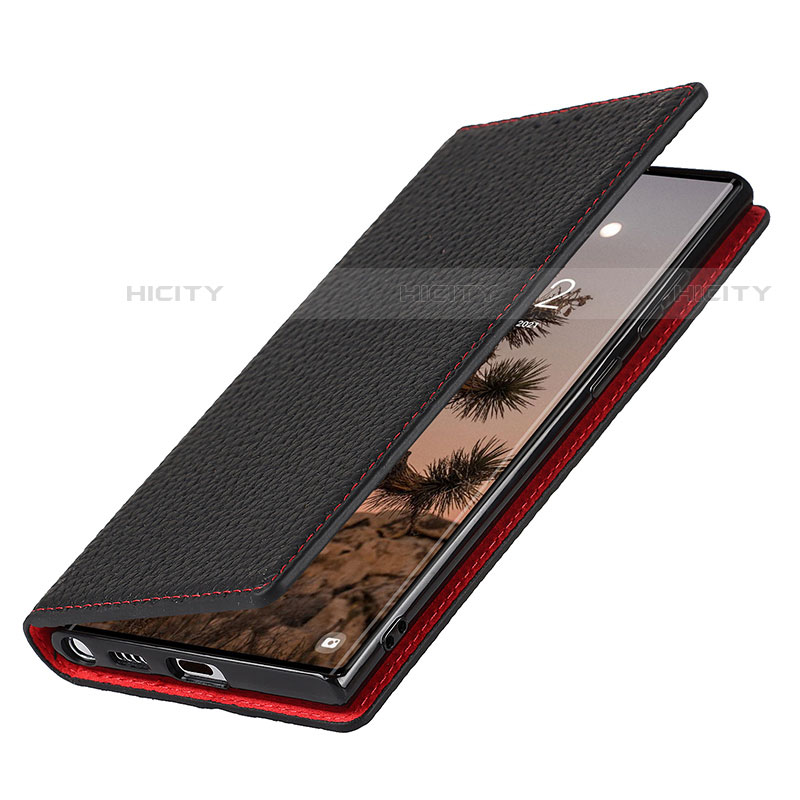 Handytasche Stand Schutzhülle Flip Leder Hülle D01T für Samsung Galaxy S22 Ultra 5G