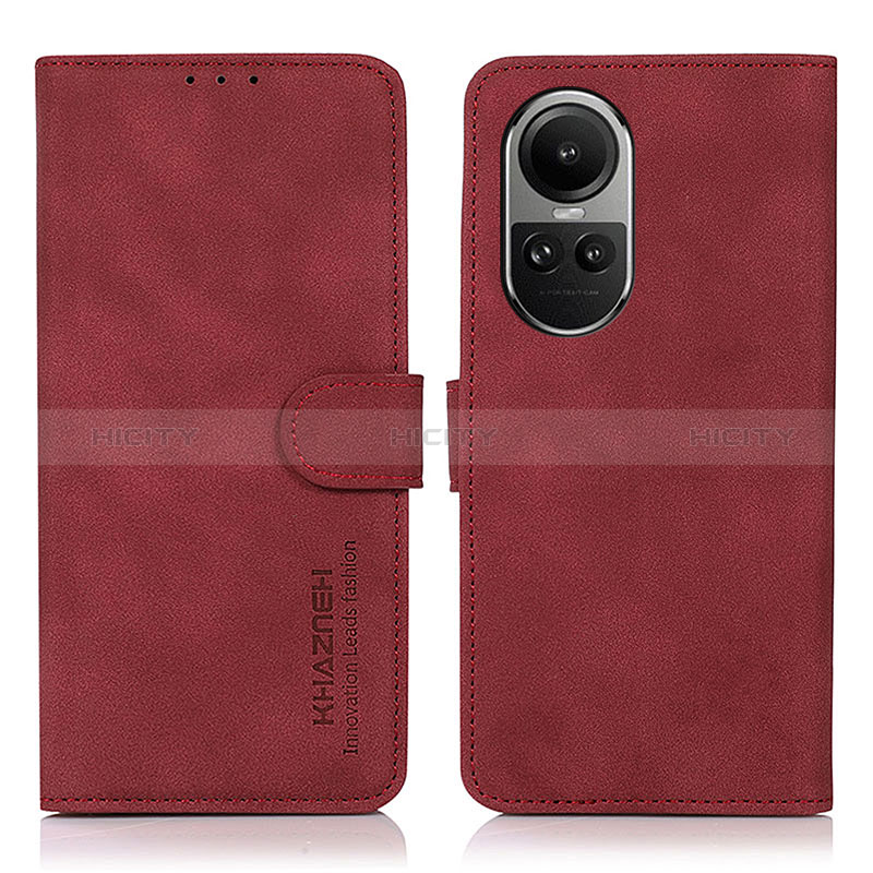 Handytasche Stand Schutzhülle Flip Leder Hülle D01Y für Oppo Reno10 Pro 5G Rot