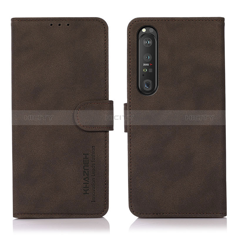 Handytasche Stand Schutzhülle Flip Leder Hülle D01Y für Sony Xperia 1 III Braun Plus