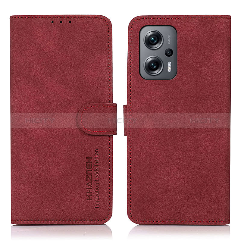 Handytasche Stand Schutzhülle Flip Leder Hülle D01Y für Xiaomi Poco F5 5G Rot