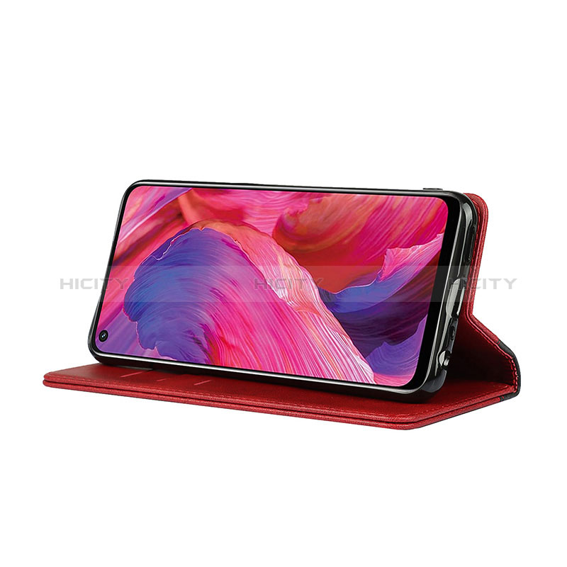 Handytasche Stand Schutzhülle Flip Leder Hülle D02T für Oppo A74 5G groß