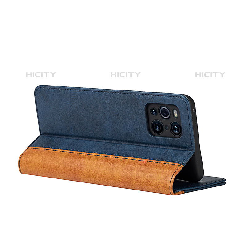 Handytasche Stand Schutzhülle Flip Leder Hülle D02T für Oppo Find X3 Pro 5G