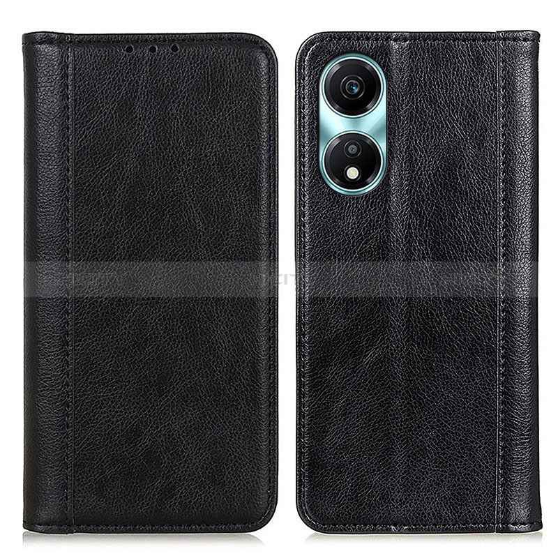 Handytasche Stand Schutzhülle Flip Leder Hülle D03Y für Huawei Honor X5 Plus Schwarz Plus