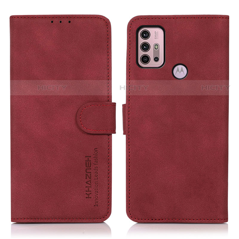 Handytasche Stand Schutzhülle Flip Leder Hülle D03Y für Motorola Moto G10 Power Rot