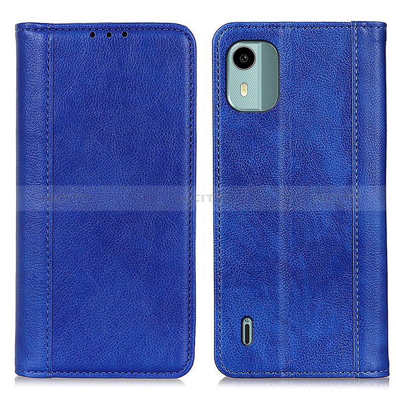 Handytasche Stand Schutzhülle Flip Leder Hülle D03Y für Nokia C12 Pro Blau Plus