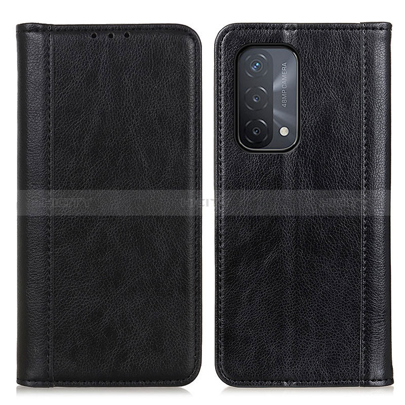 Handytasche Stand Schutzhülle Flip Leder Hülle D03Y für Oppo A54 5G Schwarz