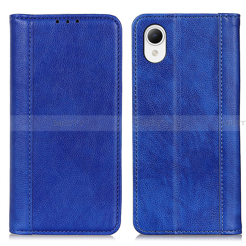 Handytasche Stand Schutzhülle Flip Leder Hülle D03Y für Samsung Galaxy A23 5G SC-56C Blau