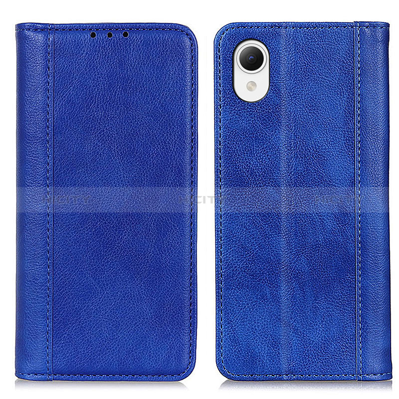 Handytasche Stand Schutzhülle Flip Leder Hülle D03Y für Samsung Galaxy A23e 5G Blau Plus