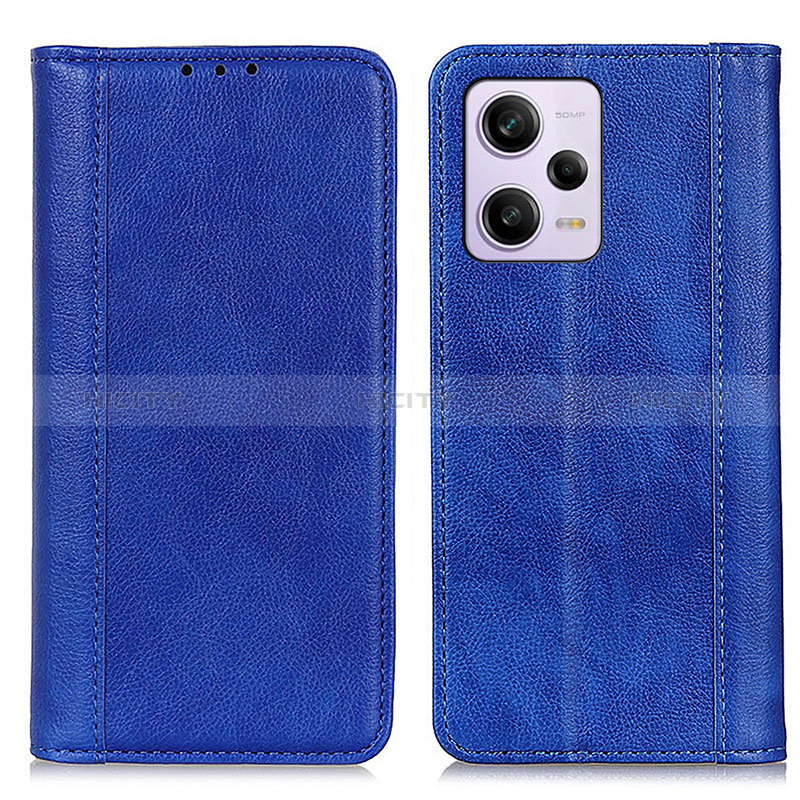 Handytasche Stand Schutzhülle Flip Leder Hülle D03Y für Xiaomi Redmi Note 12 Pro+ Plus 5G Blau