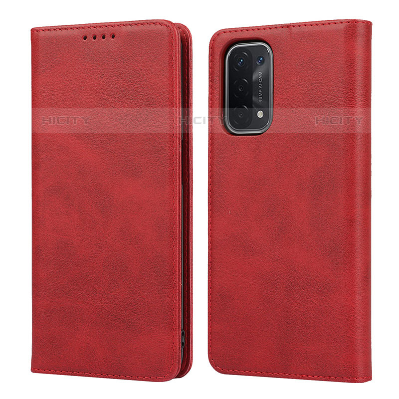 Handytasche Stand Schutzhülle Flip Leder Hülle D04T für OnePlus Nord N200 5G Rot