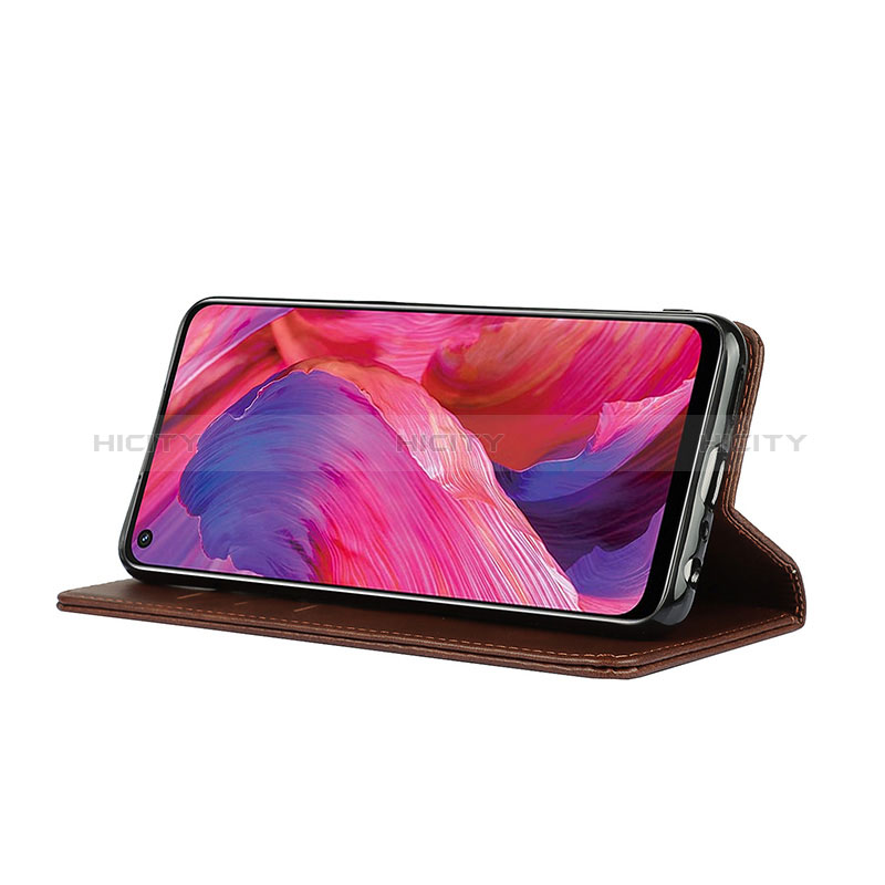 Handytasche Stand Schutzhülle Flip Leder Hülle D04T für Oppo A54 5G groß