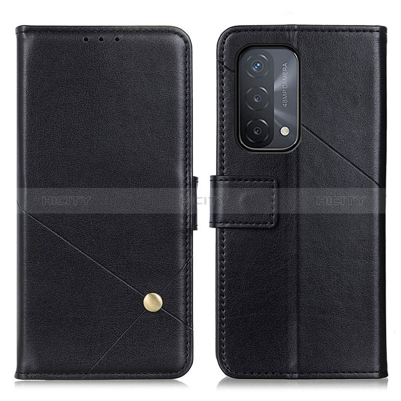 Handytasche Stand Schutzhülle Flip Leder Hülle D04Y für Oppo A54 5G Schwarz Plus