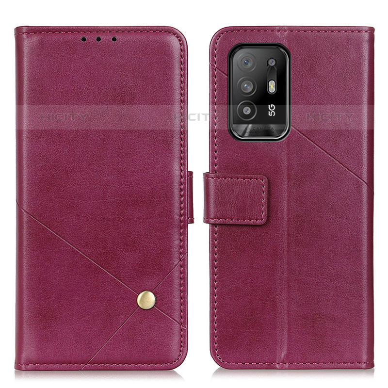 Handytasche Stand Schutzhülle Flip Leder Hülle D04Y für Oppo A95 5G Violett