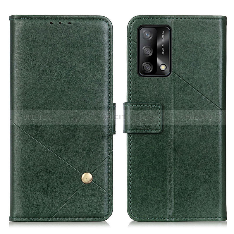 Handytasche Stand Schutzhülle Flip Leder Hülle D04Y für Oppo F19s Grün Plus