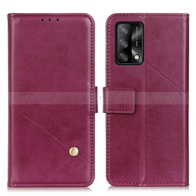 Handytasche Stand Schutzhülle Flip Leder Hülle D04Y für Oppo F19s Violett Plus