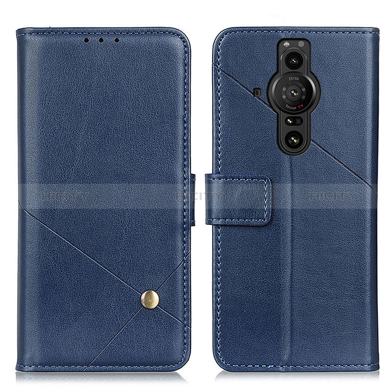 Handytasche Stand Schutzhülle Flip Leder Hülle D04Y für Sony Xperia PRO-I Blau