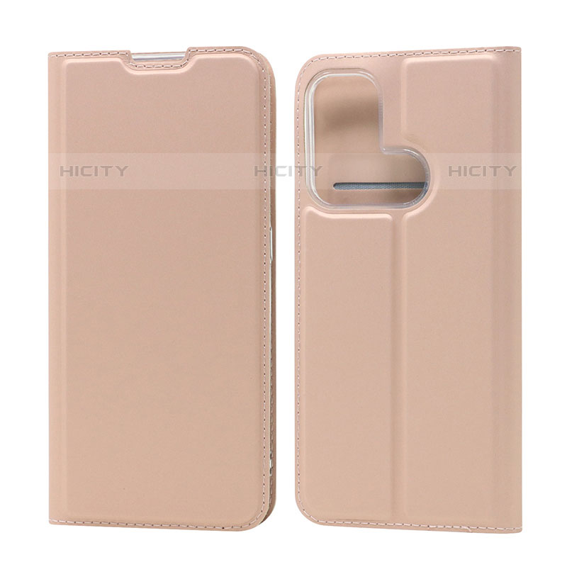 Handytasche Stand Schutzhülle Flip Leder Hülle D05T für Oppo Reno5 A Rosegold