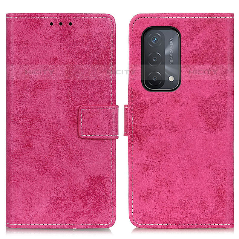 Handytasche Stand Schutzhülle Flip Leder Hülle D05Y für Oppo A93 5G Pink