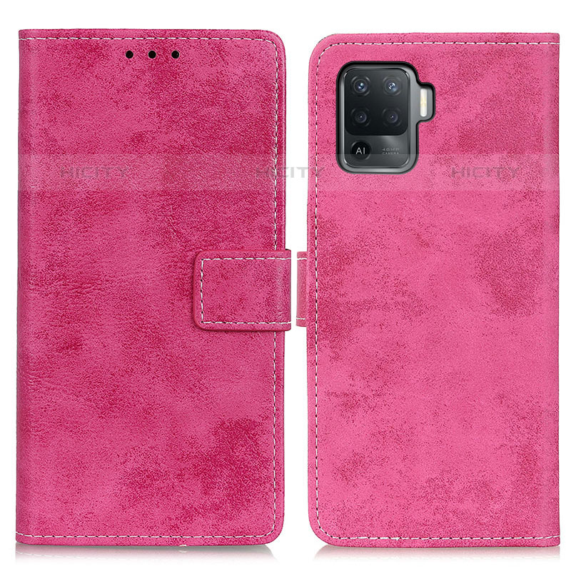 Handytasche Stand Schutzhülle Flip Leder Hülle D05Y für Oppo A94 4G Pink Plus