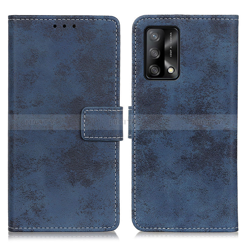 Handytasche Stand Schutzhülle Flip Leder Hülle D05Y für Oppo F19s Blau