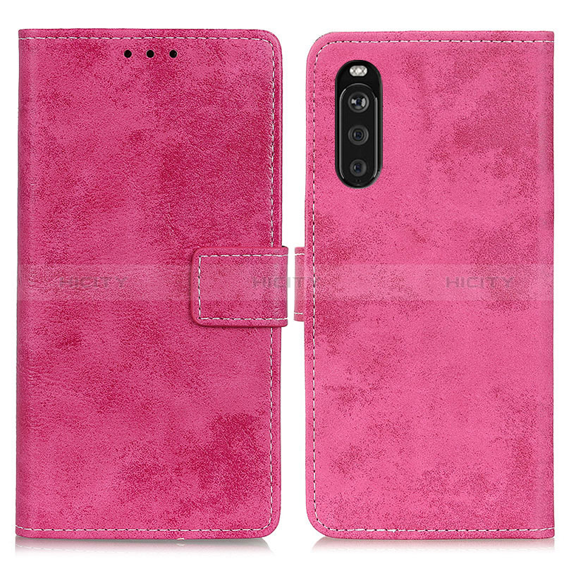 Handytasche Stand Schutzhülle Flip Leder Hülle D05Y für Sony Xperia 10 III SOG04 Pink