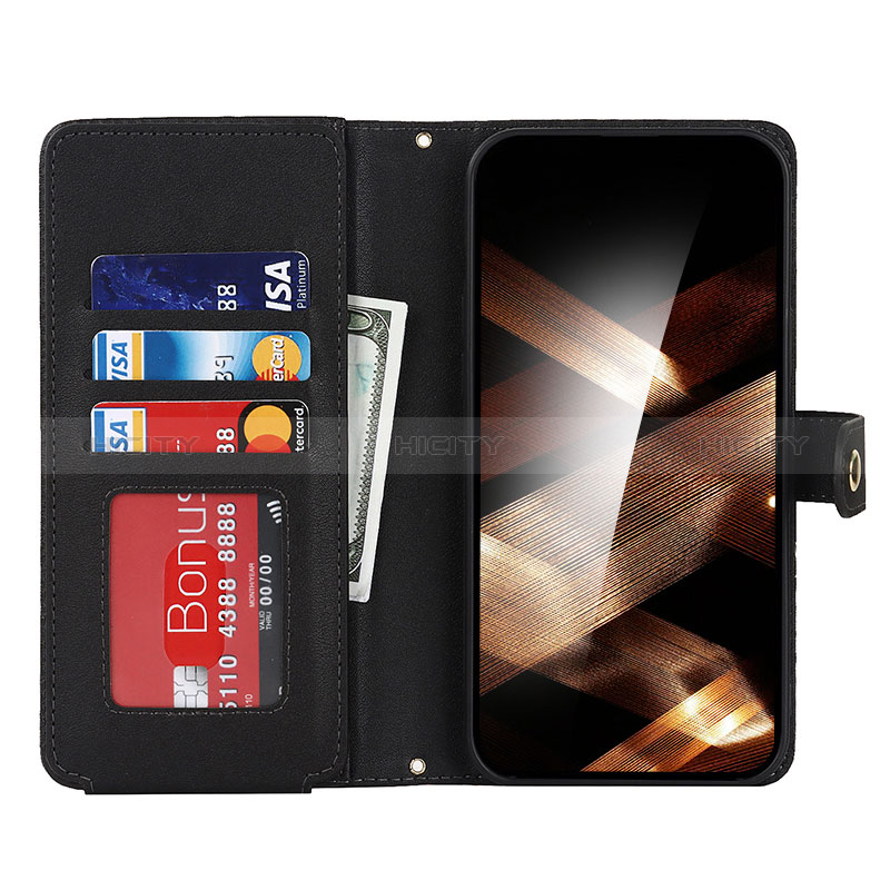 Handytasche Stand Schutzhülle Flip Leder Hülle D06T für Apple iPhone 13 Pro