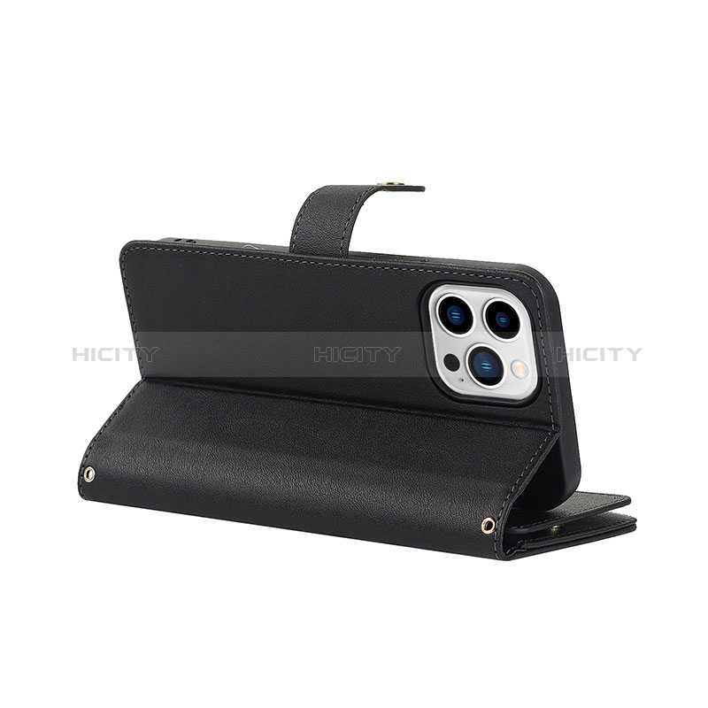 Handytasche Stand Schutzhülle Flip Leder Hülle D06T für Apple iPhone 13 Pro