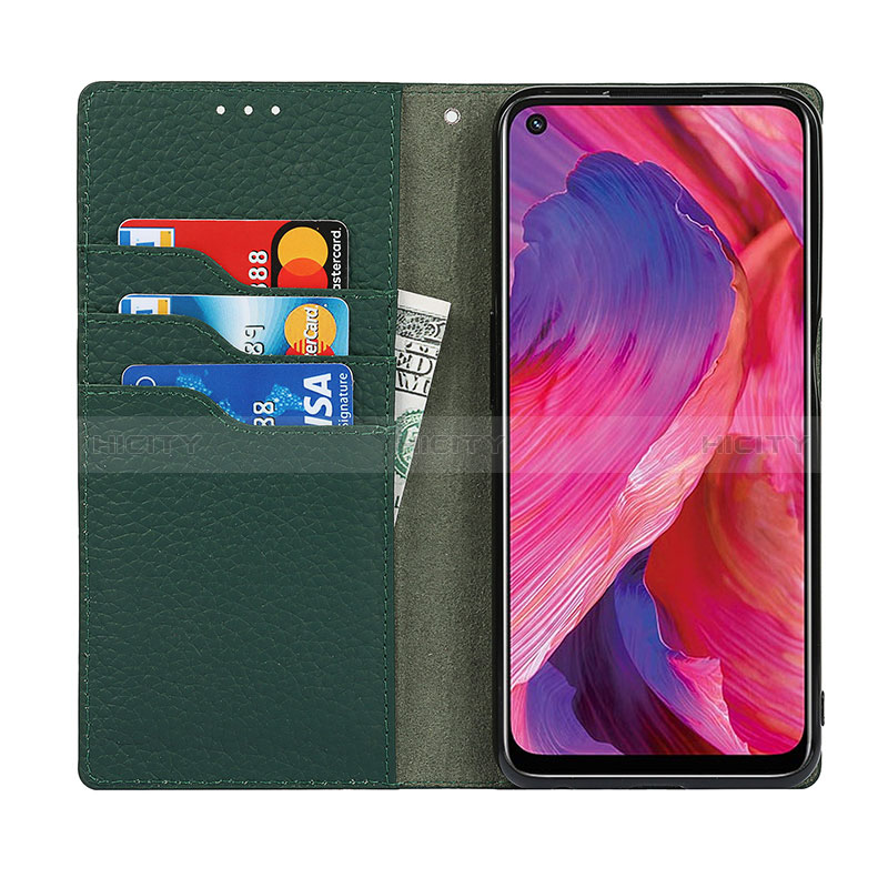 Handytasche Stand Schutzhülle Flip Leder Hülle D06T für Oppo A54 5G groß