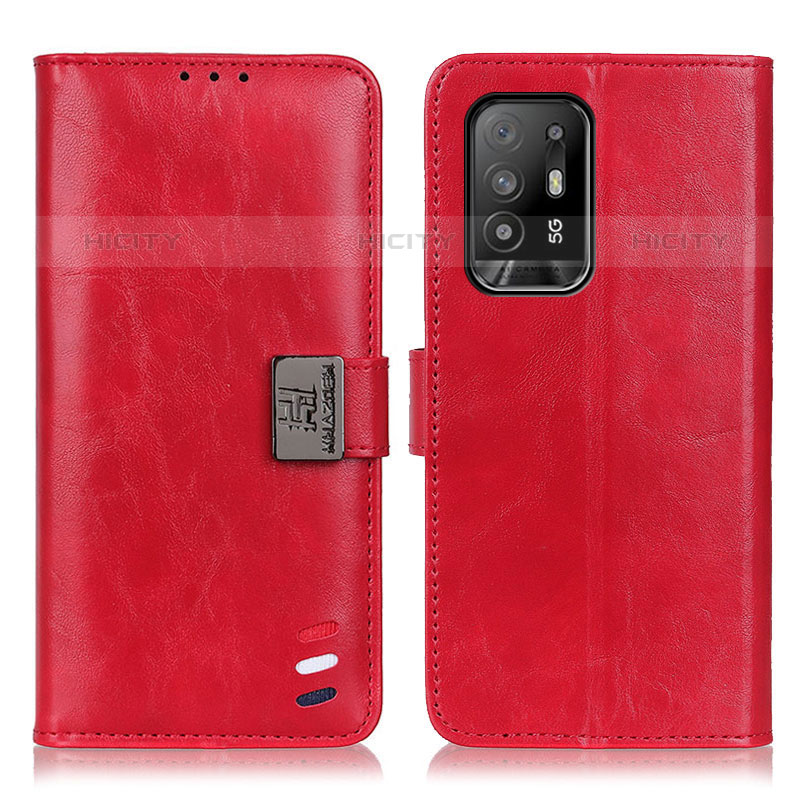 Handytasche Stand Schutzhülle Flip Leder Hülle D06Y für Oppo A94 5G Rot Plus