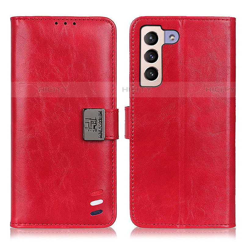 Handytasche Stand Schutzhülle Flip Leder Hülle D06Y für Samsung Galaxy S21 FE 5G Rot