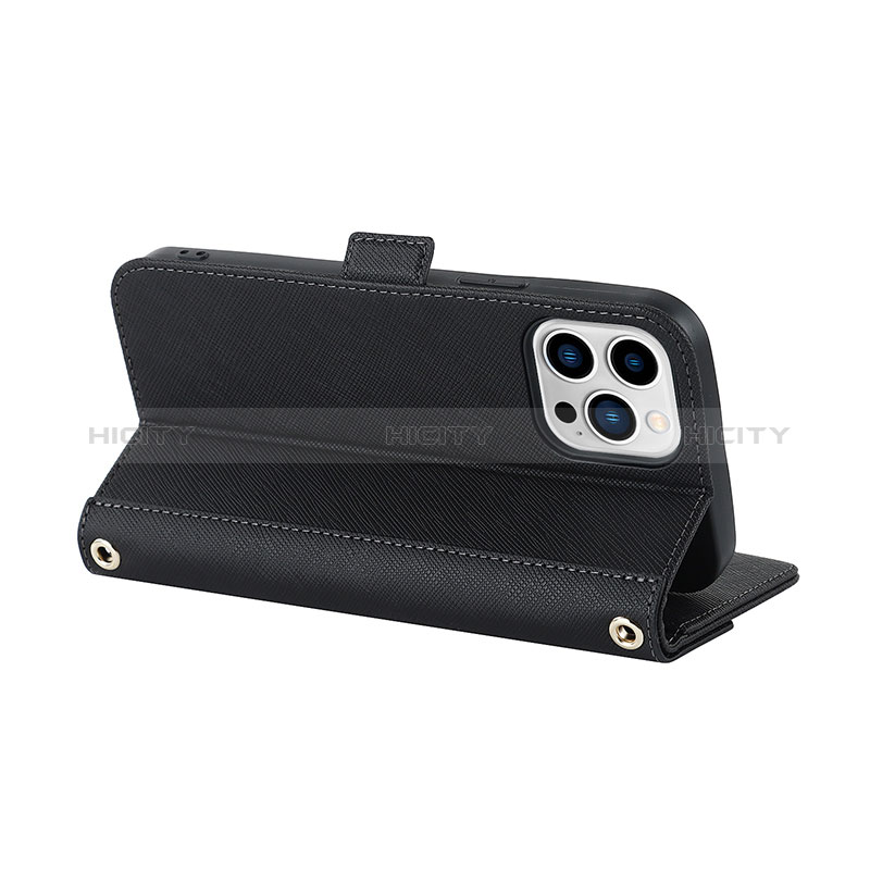 Handytasche Stand Schutzhülle Flip Leder Hülle D07T für Apple iPhone 13 Pro Max