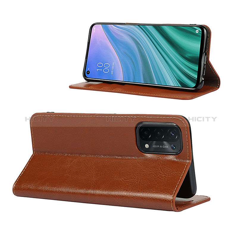 Handytasche Stand Schutzhülle Flip Leder Hülle D07T für Oppo A54 5G