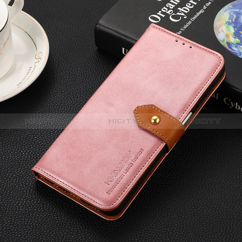 Handytasche Stand Schutzhülle Flip Leder Hülle D07Y für Huawei Honor X6a Rosa