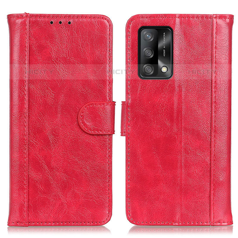 Handytasche Stand Schutzhülle Flip Leder Hülle D07Y für Oppo Reno6 Lite Rot Plus