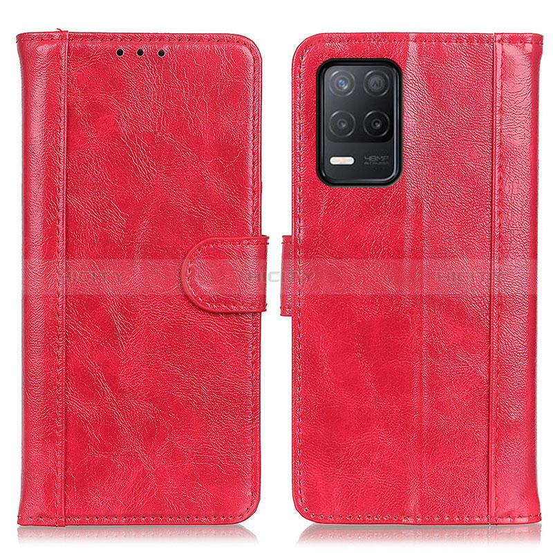 Handytasche Stand Schutzhülle Flip Leder Hülle D07Y für Realme Q3i 5G Rot