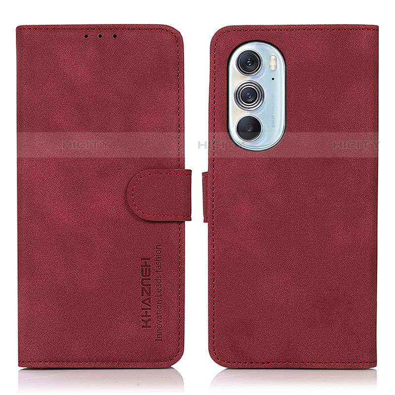 Handytasche Stand Schutzhülle Flip Leder Hülle D08Y für Motorola Moto Edge X30 5G Rot