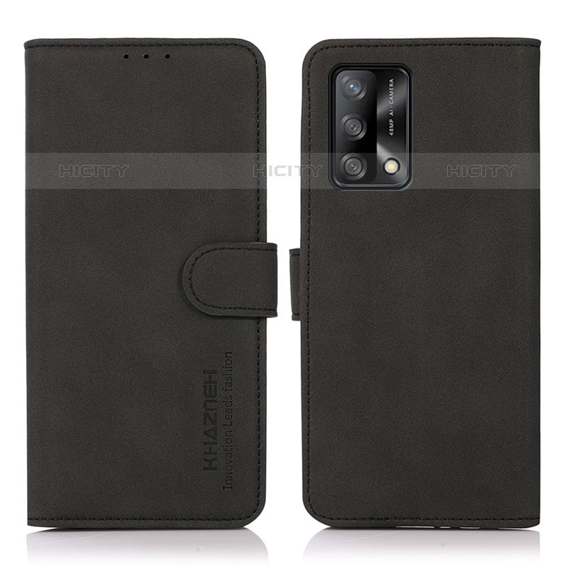 Handytasche Stand Schutzhülle Flip Leder Hülle D08Y für Oppo A74 4G Schwarz