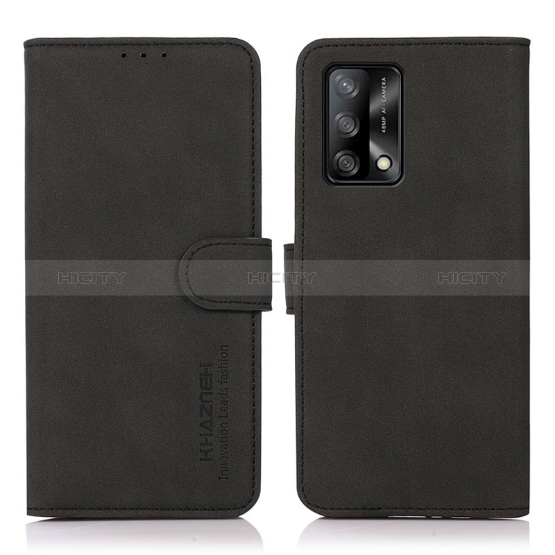 Handytasche Stand Schutzhülle Flip Leder Hülle D08Y für Oppo F19s Schwarz