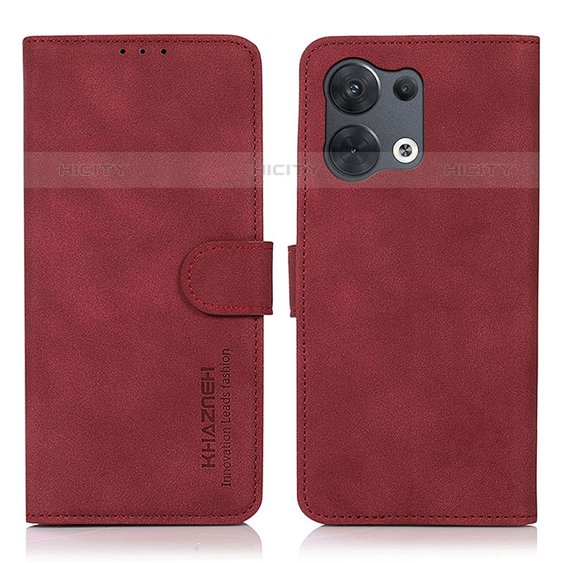 Handytasche Stand Schutzhülle Flip Leder Hülle D08Y für Oppo Reno8 Pro+ Plus 5G Rot