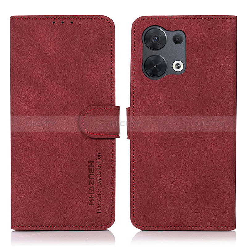 Handytasche Stand Schutzhülle Flip Leder Hülle D08Y für Oppo Reno9 Pro+ Plus 5G Rot