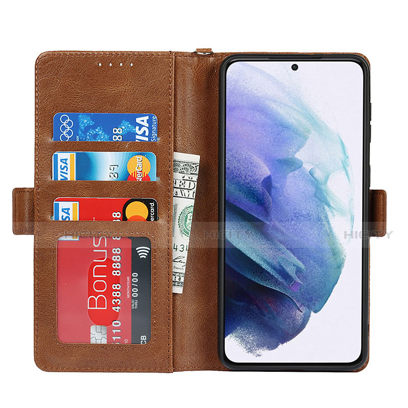 Handytasche Stand Schutzhülle Flip Leder Hülle D09T für Samsung Galaxy S21 5G