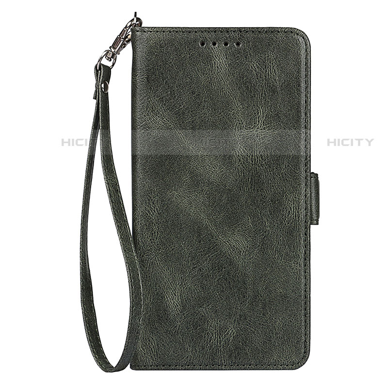 Handytasche Stand Schutzhülle Flip Leder Hülle D09T für Samsung Galaxy S22 5G Grün