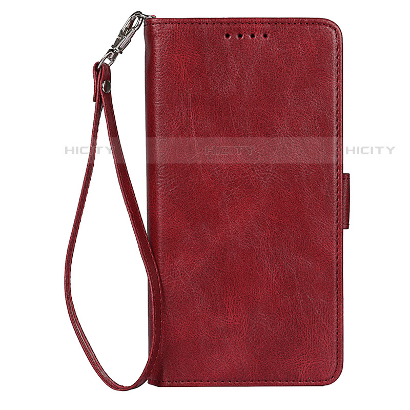 Handytasche Stand Schutzhülle Flip Leder Hülle D09T für Samsung Galaxy S22 5G Rot