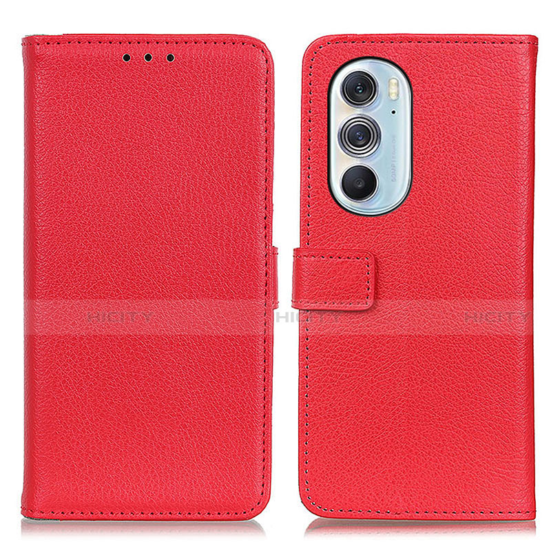 Handytasche Stand Schutzhülle Flip Leder Hülle D09Y für Motorola Moto Edge 30 Pro 5G Rot