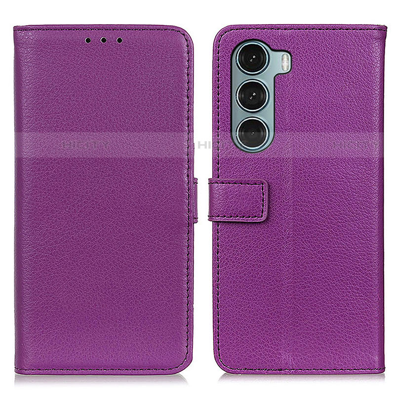 Handytasche Stand Schutzhülle Flip Leder Hülle D09Y für Motorola Moto Edge S30 5G Violett Plus