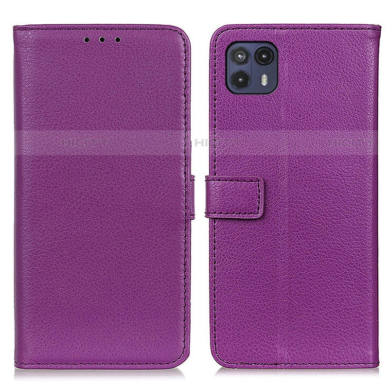 Handytasche Stand Schutzhülle Flip Leder Hülle D09Y für Motorola Moto G50 5G Violett