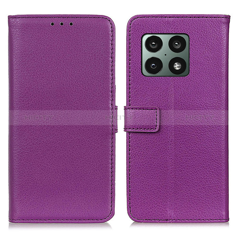 Handytasche Stand Schutzhülle Flip Leder Hülle D09Y für OnePlus 10 Pro 5G Violett