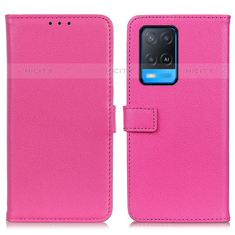 Handytasche Stand Schutzhülle Flip Leder Hülle D09Y für Oppo A54 4G Pink Plus