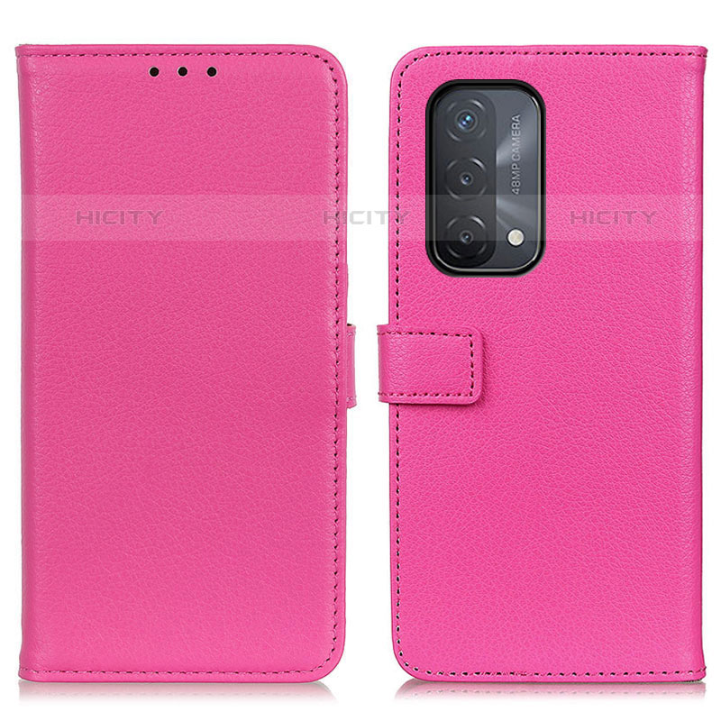 Handytasche Stand Schutzhülle Flip Leder Hülle D09Y für Oppo A93 5G Pink