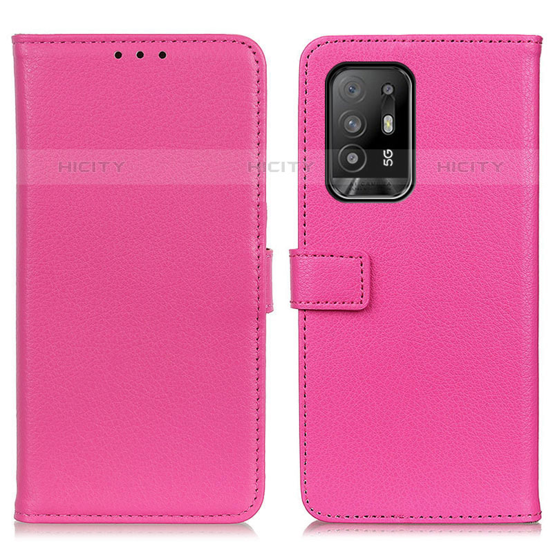 Handytasche Stand Schutzhülle Flip Leder Hülle D09Y für Oppo A95 5G Pink Plus